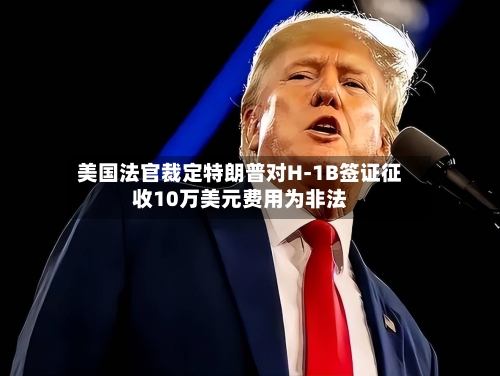 美国法官裁定特朗普对H-1B签证征收10万美元费用为非法-第2张图片