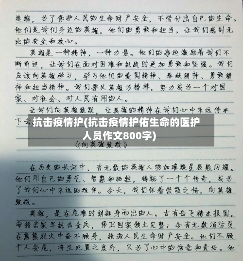 抗击疫情护(抗击疫情护佑生命的医护人员作文800字)-第2张图片